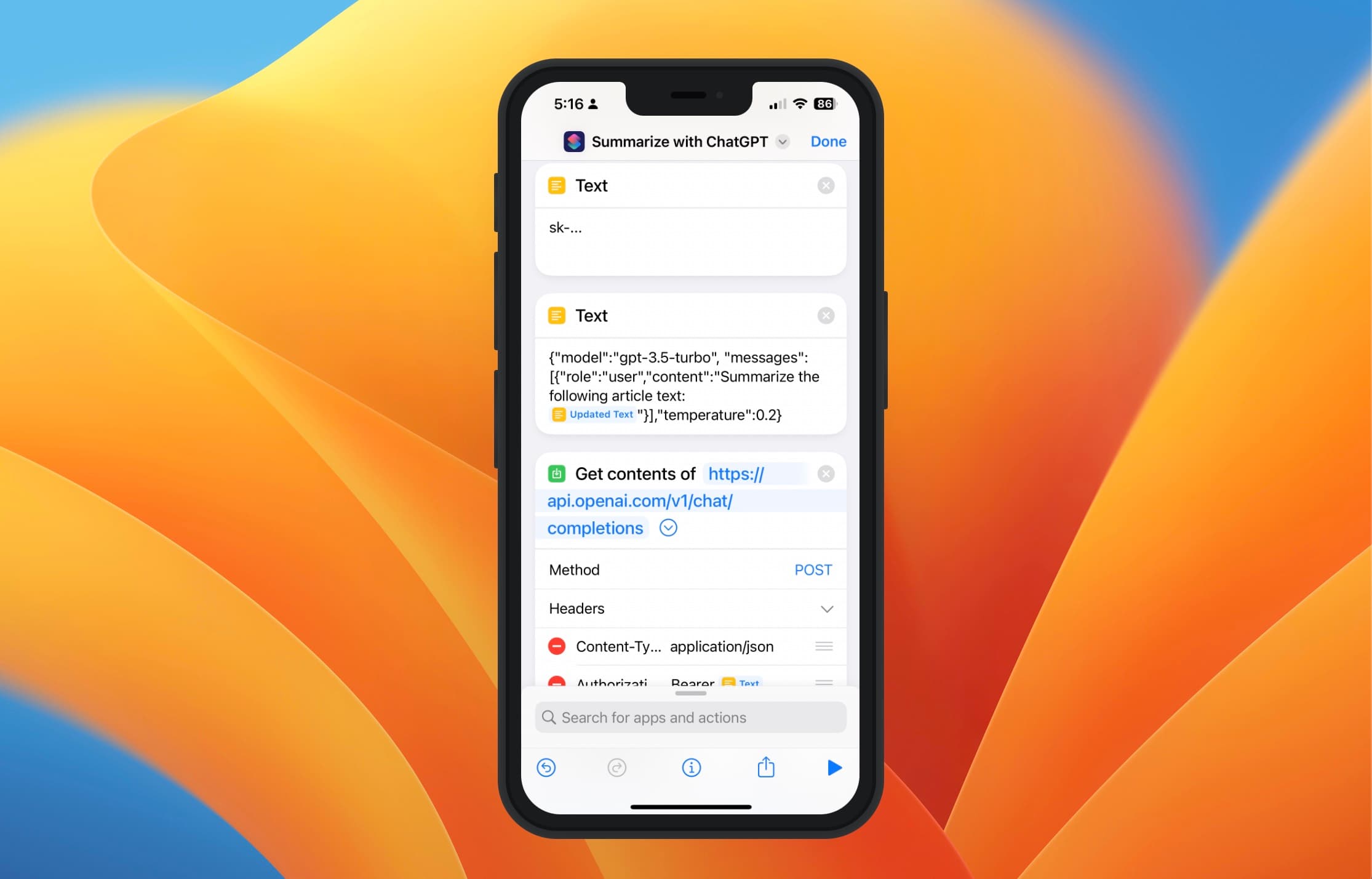 iOS Shortcut ChatGPT Part 3