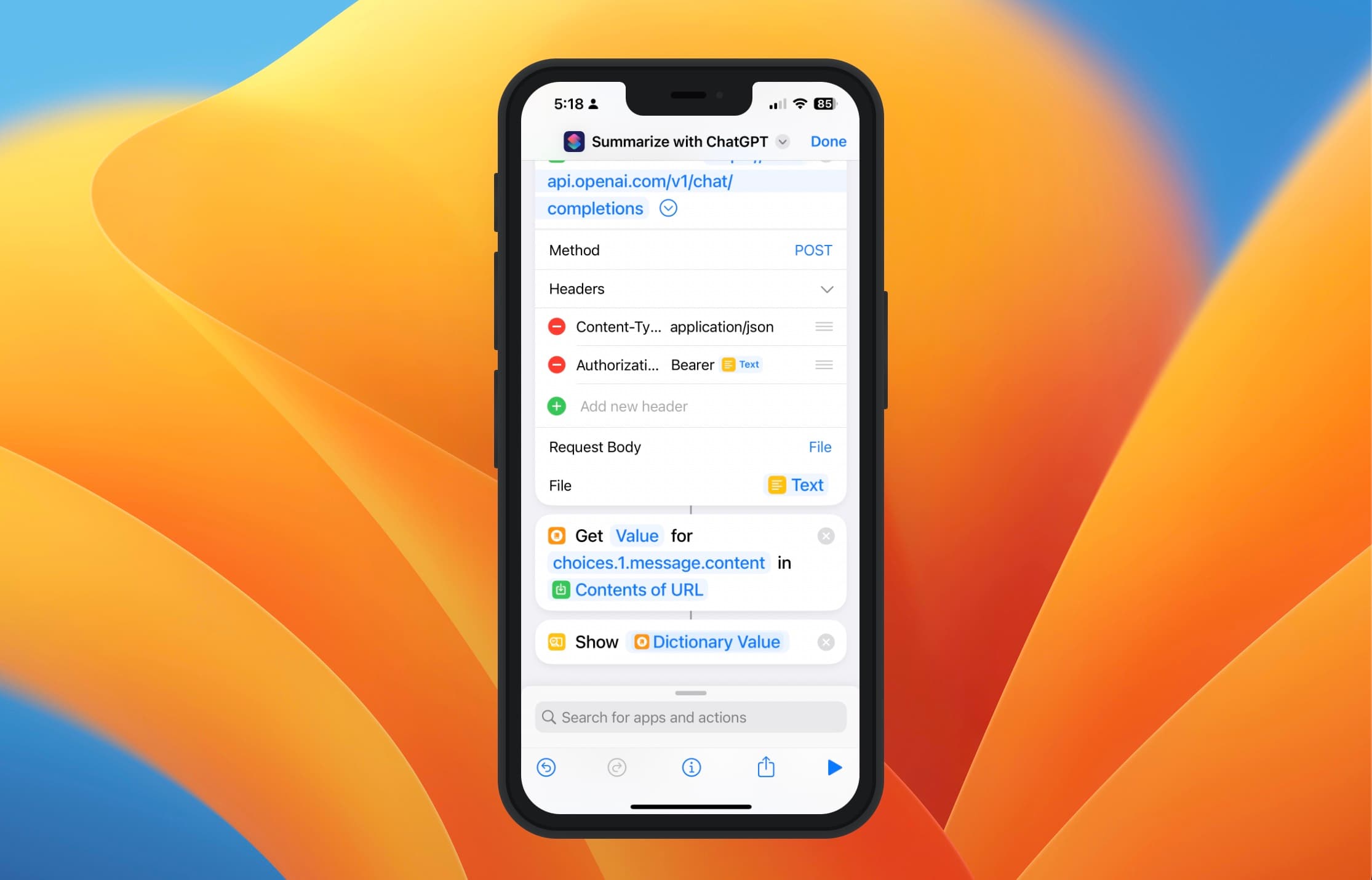 iOS Shortcut ChatGPT Part 4