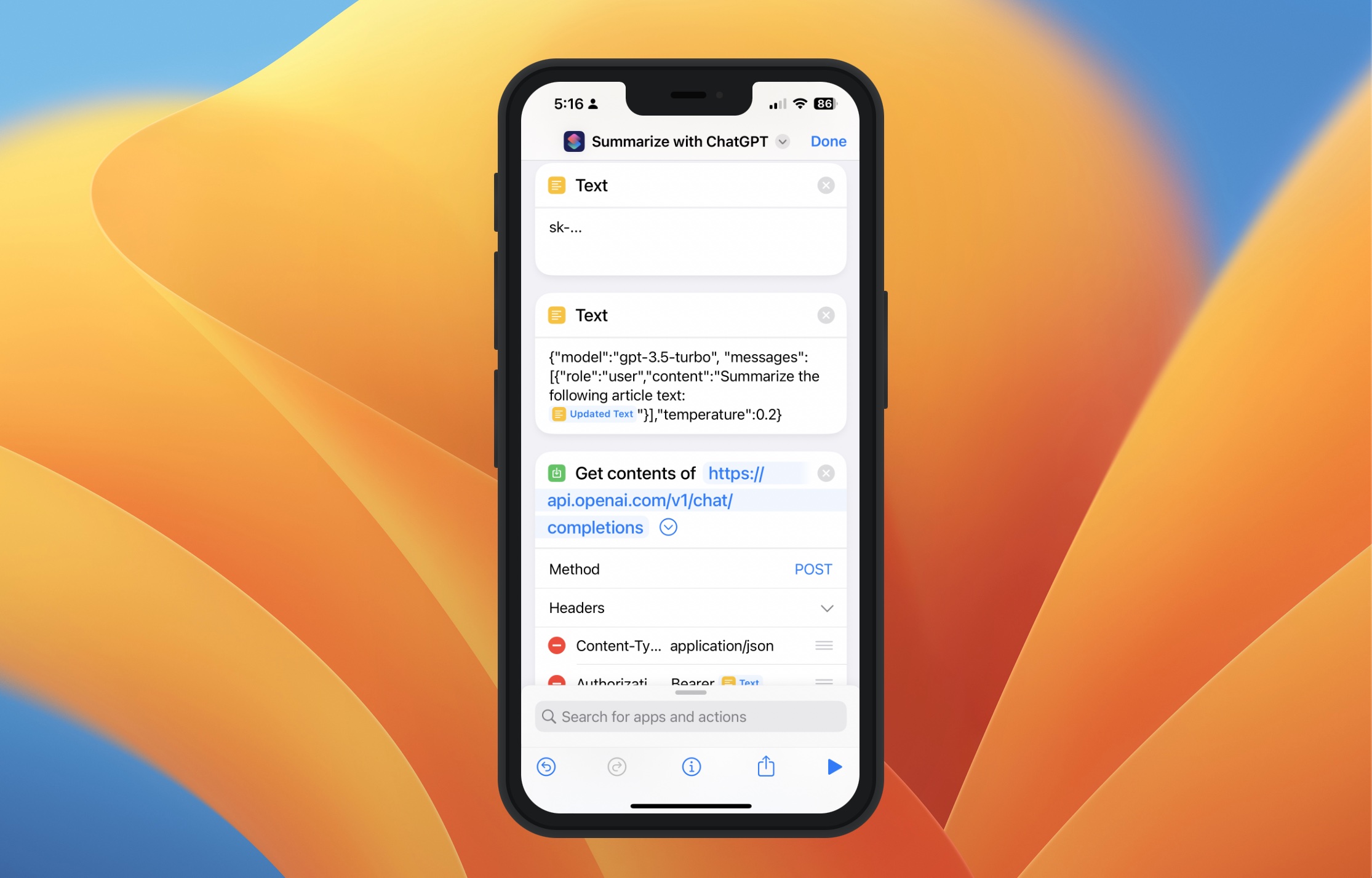 iOS Shortcut ChatGPT Part 3